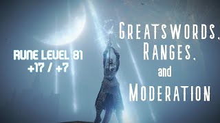 Greatswords Ranges and Moderation  Elden Ring PVP Ponderings [upl. by Norrabal954]