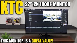 This Monitor Is MUCH BETTER Than I Expected  KTC 27” 2K 100hz Monitor Review H27T27 [upl. by Aubrie]