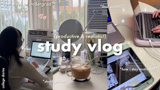 STUDY VLOG 📝 final exams intense cramming how i make my study guides last days of undergrad [upl. by Sherl528]