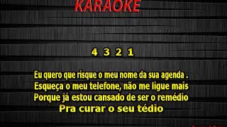 Telefone Mudo  Karaoke [upl. by Trace]