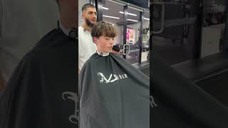 Blowout taper  messy fringe haircuts sydneybarber [upl. by Ajidahk894]