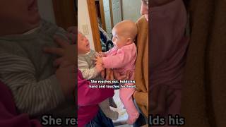 ⁠Baby girl with motherly instinct does this 🥰 MommyandDaddyMoments cutebabies twinsbaby baby [upl. by Igiul]