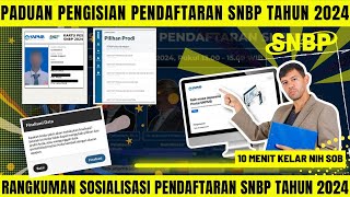 10 MENIT SELESAI PADUAN PENGISIAN PENDAFTARAN SNBP TAHUN 2024 [upl. by Coney]