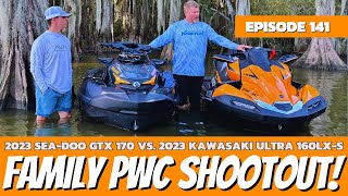 2023 SeaDoo GTX 170 vs 2023 Kawasaki Ultra 160LXS The Watercraft Journal Ep 141 [upl. by Alehcim]