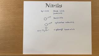 Naming Nitriles [upl. by Agem]