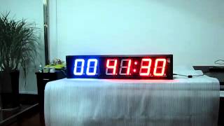 JI2B4R Indoor LED Interval Timer TABATA Workout GYM clock LEDINTERVALTIMERCOM [upl. by Lamrouex]