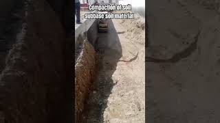 Roller Compactor doing compaction of soil material at site civilguruji construction [upl. by Presber904]