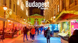 Budapest Hungary 🇭🇺  4KHDR Walking Tour ▶2Hours [upl. by Foskett]