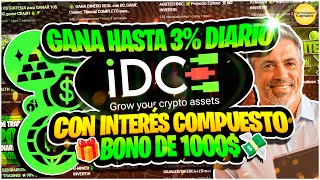 🚀 IDCE LTD nueva plataforma que te REGALA 1000 💰 al registrarte como BONO de bienvenida 🎁 [upl. by Lipfert]