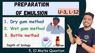 preparation of emulsion  method of preparation of emulsion  pharmacywithsgsir [upl. by Anstice443]