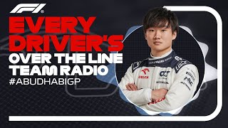 Every Drivers Radio At The End Of Their Race  2023 Abu Dhabi Grand Prix [upl. by Anet526]