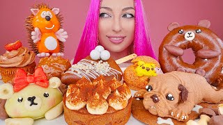 ASMR CHOCOLATE DESSERTS REALISTIC CAKES DONUTS SWEET FOOD MUKBANG 초콜릿 디저트 먹방 [upl. by Laon]