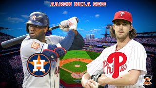 PHILLIES SHUT OUT THE ASTROS 50 AARON NOLA 7 INNING GEM NICK CASTELLANOS STAYS HOT [upl. by Tedi]