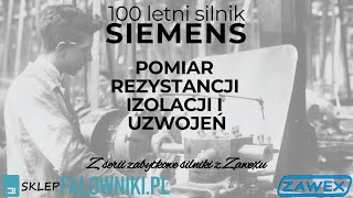 Pomiar rezystancji izolacji i uzwojeń silnika elektrycznego w 100 letnim silniku SIEMENS  Zawexpl [upl. by Ogir]