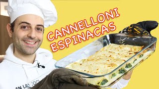 Canelones de ricota y espinaca italianos  Receta italiana autentica ricotta 🇮🇹 [upl. by Elvis183]