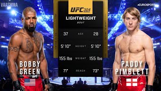 BOBBY GREEN VS PADDY PIMBLETT FULL FIGHT UFC 304 [upl. by Ttoille]