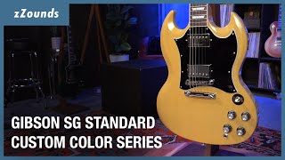 Gibson SG Standard Custom Color Electric Guitar  zZounds [upl. by Politi]