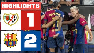 RAYO VALLECANO 1  2 FC BARCELONA  RESUMEN LALIGA EA SPORTS [upl. by Chapnick]