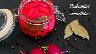 Rabanitos Encurtidos 👉Receta Saludable Económica y muy Fácil👈 [upl. by Geldens]