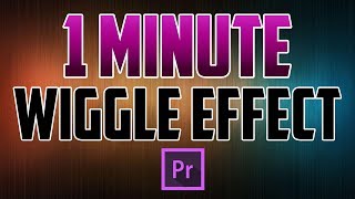 Premiere Pro CC  How to do a Wiggle Text Effect [upl. by Ednalrym]