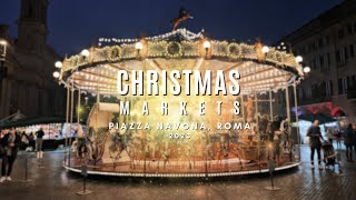 VLOGMAS Exploring Piazza Navonas Enchanting Christmas Market in Rome 2023 Christmas Roma Italy [upl. by Toffey]