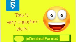 Use of decimal format block in sketchware Sketchware tutorial Make your own app [upl. by Bullen2]