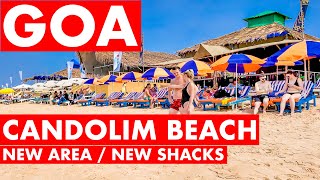 Goa  Candolim Beach  December  2023  Situation Update  New Shacks  Goa Vlog  North Goa [upl. by Artened]