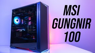 MSI Gungnir 100 RGB Case Review [upl. by Standford]