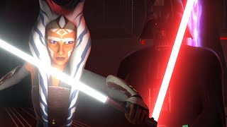 Star Wars Rebels with Thick Lightsabers  Ahsoka vs Vader [upl. by Laural]