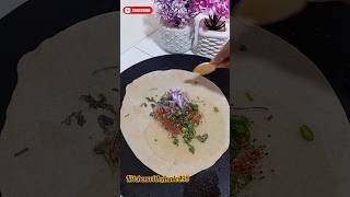 Egg white omelette Paratha paratha shorts shortvideo [upl. by Hoem]