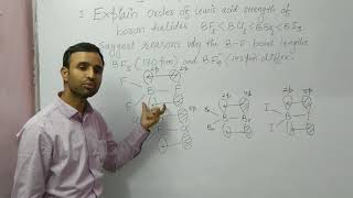 Acidic order of Boron halides BF3BCl3BBr3BI3 p pi p pi back bonding BF3 and BF4 Bond length [upl. by Mccready]