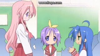 Lucky star episode 1 English dub obscure modification clip 2015 [upl. by Schiro]