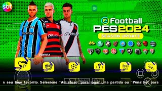 DOWNLOAD PES 2024 PPSSPP LINK DIRETO MEDIAFIRE [upl. by Seuqirdor]