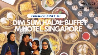 First Dim Sum Halal Buffet At M Hotel Singapore Review Halal Chinese Food  Enak GA Sih [upl. by Olbap]