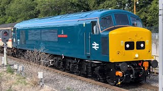 Peak 45118 amp Class 47 D1924 stop before climbing the Lickey Incline with the Bristol TM to York 1Z45 [upl. by Ecinereb386]