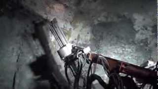 Swellex roof bolting at Meikle Rodeo Underground Gold Mine [upl. by Kelila949]