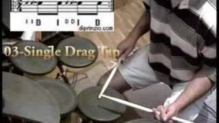 Clases de bateria Rudimentosejercicio de drag3 [upl. by Alyacim]