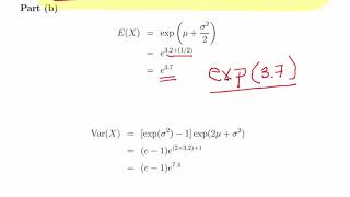 Lognormal Distribution  Worked Example [upl. by Nydia]