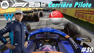 F1 23  Carrière Pilote  Li Park  30 Le Coréen condamné à la remontada à Singapour [upl. by Eenahpets]