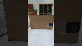 Lg OLED tv installation 65 inch G4 unboxing tvunboxing technology [upl. by Araj82]