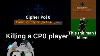 Jumping and killing a Cipher Pol 0 player Blox Fruits [upl. by Diehl]