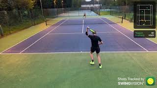 My Longest Tennis Match ever  wetslippery surface 😲 Fleet Tennis League  Dan Holden v Neil Pun [upl. by Lolande823]