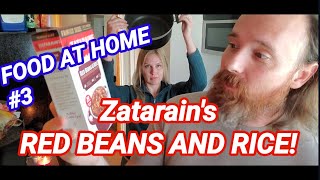 Zatarains red beans and rice with Andouille sausage Food At Home 3 [upl. by Aicila]