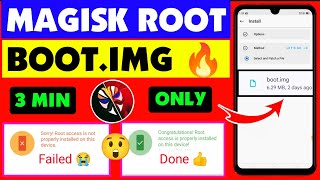 How To Root Any Android Bootimg Without computer 😲 Android 13 12 11 10 9 8 Root 2024 🔥 Magisk Root [upl. by Nimzaj]