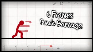 The EASIEST Punch Barrage Animation Tutorial Flipaclip [upl. by Rodrigo]