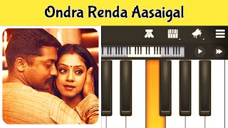 Ondra Renda Aasaigal Piano Tutorial with Notes  Beginner Piano Tutorial [upl. by Nomead]