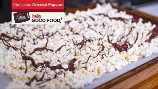 Incredibly SATISFYING Chocolate Drizzled Popcorn super EASY amp QUICK [upl. by Leavitt]