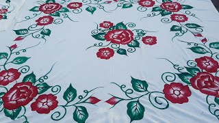 Bed Sheet New Design Painting🔥🔥  Chadar New Design Painting 💯💯 [upl. by Liagiba445]