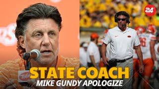 quotOklahoma State Coach Mike Gundy Apologizes for Most People Are Weak Comments Amid Losing Streakquot [upl. by Louisette47]