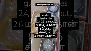 Raindrop Glassbangles❌️sold out❌️book ur order soon shortsfeed morereviews happydiwali ytshorts [upl. by Tammy]